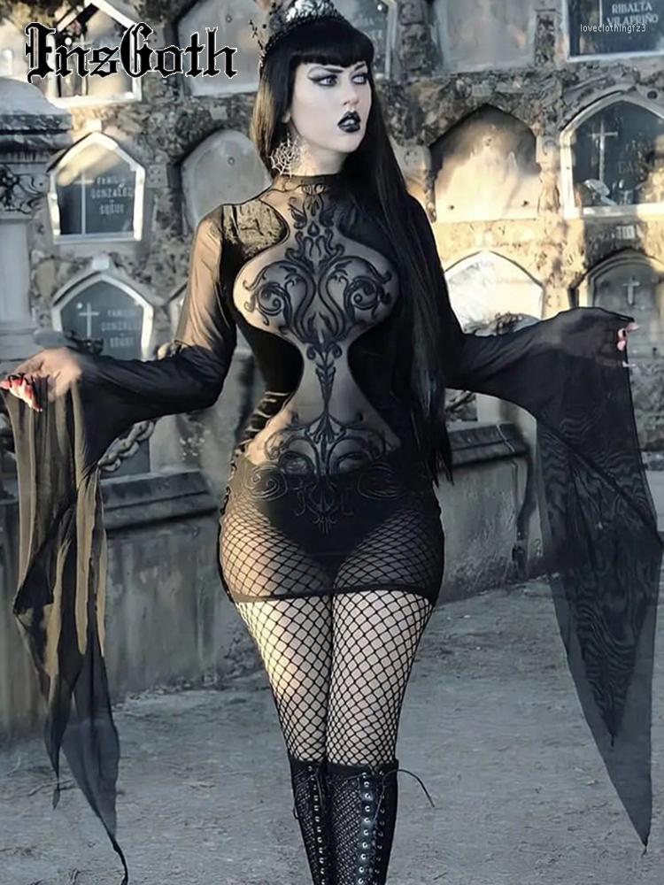 Casual Dresses InsGoth Gothic Vintage Patchwork Women Dress Irregular Hem Solid Punk Fairy Retro Streetwear Goth Sexy See Through Mesh, Black
Casual Dresses InsGoth Gothic Vintage Patchwork Women Dress Irregular Hem Solid Punk Fairy Retro Streetwear Goth Sexy See Through Mesh, Black