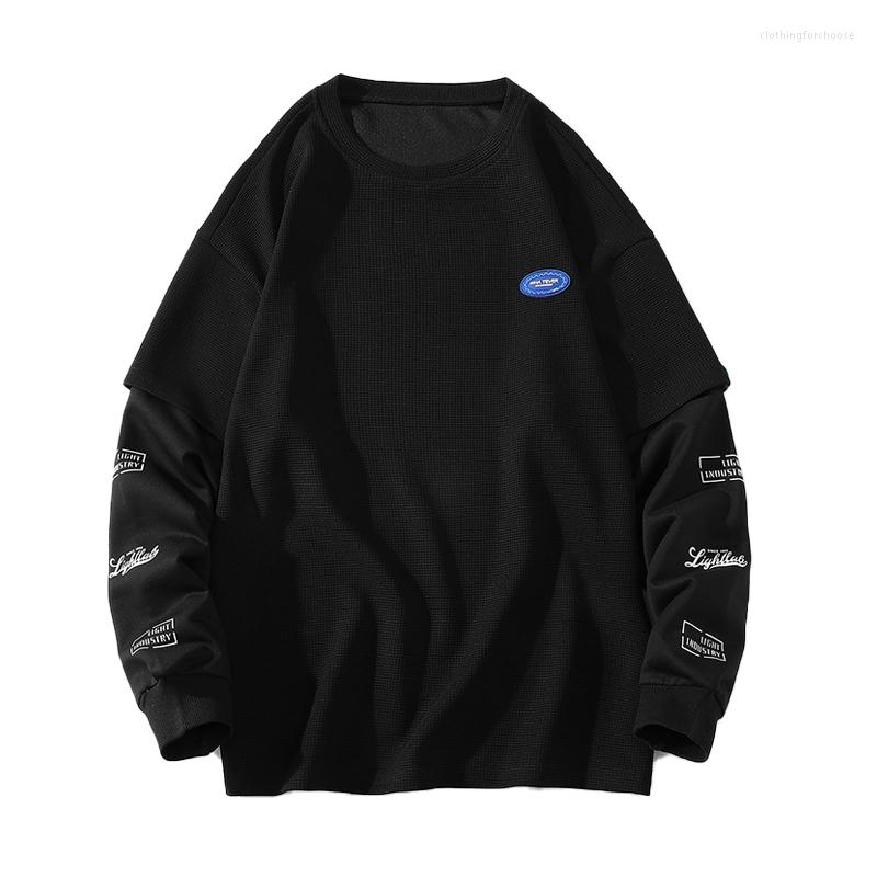 Men's Hoodies Fake Two Piece Mens Sweatshirts Harajuku Vintage Size -5XL 6XL 7XL, Black
Men's Hoodies Fake Two Piece Mens Sweatshirts Harajuku Vintage Size -5XL 6XL 7XL, Black