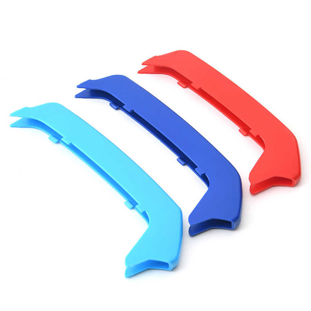 New 3pcs M Power Car Racing Front Grille Trim Strips for BMW SERIES 1 for BMW 2012 2013 2014 F20 F21 8 Rod Performance