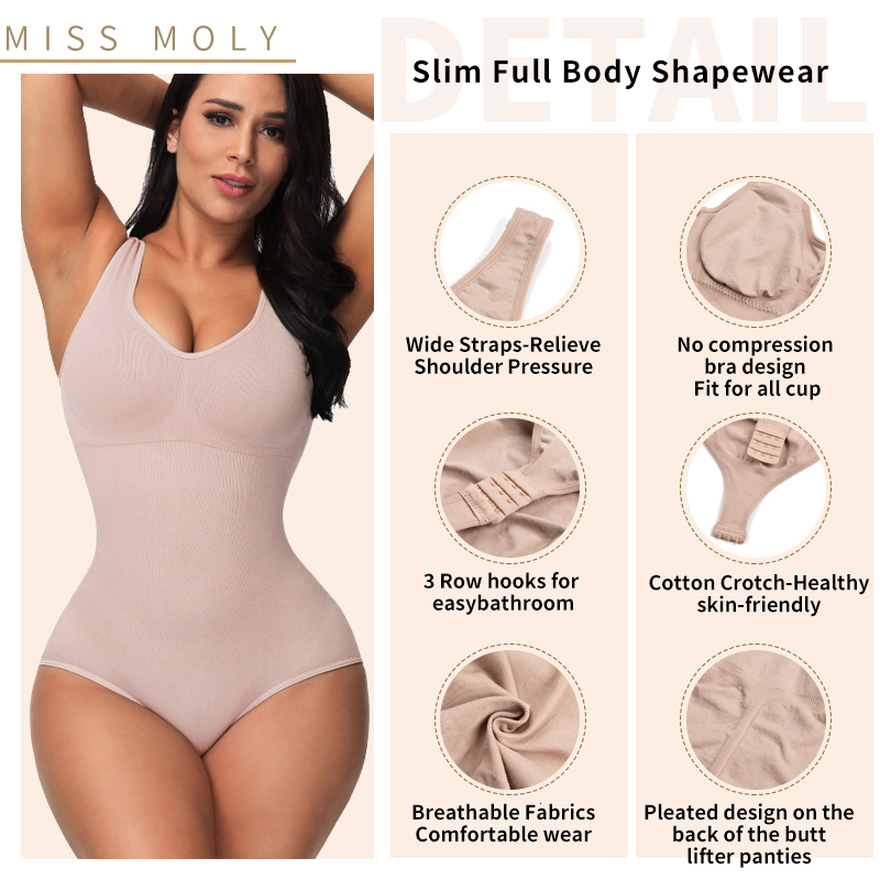 Womens Jumpsuits Rompers Faja Shapewear for Women Invisible Body Shaper Slimming Belly Underwear Weight Loss Waist Trainer Tummy Control Bodysuit 2306