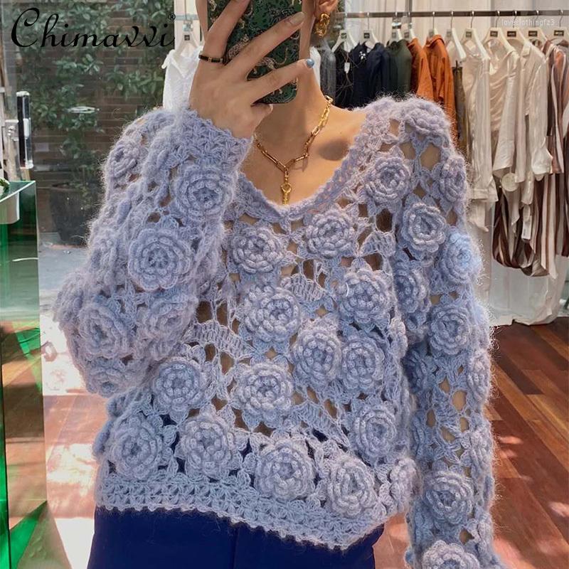 Women's Sweaters Female Fashion Simple Solid Hollow-out V-neck Knitted Top Women's 2023 Spring Autumn Loose Elegant Pullover Sweater, White
Women's Sweaters Female Fashion Simple Solid Hollow-out V-neck Knitted Top Women's 2023 Spring Autumn Loose Elegant Pullover Sweater, White