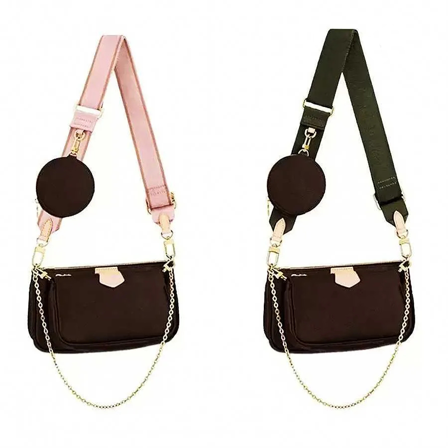 Designer Bags Old Flower Three In One Shoulder Bag 6 Color Shoulder Strap Five style Clutch Combo Fashion Luxury MULTI POCHETTE Womens Messenger Wallet M9913, Black shoulder strap
Designer Bags Old Flower Three In One Shoulder Bag 6 Color Shoulder Strap Five style Clutch Combo Fashion Luxury MULTI POCHETTE Womens Messenger Wallet M9913, Black shoulder strap