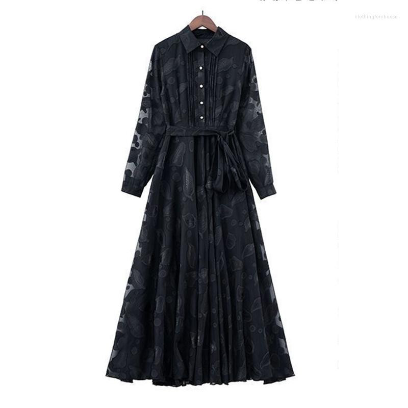 Casual Dresses 2023 Spring Loose Jacquard Chiffon Dress Women' Slim Long Sleeve Fashion Temperament Big Swing Skirt Tide Girl, Yellow
Casual Dresses 2023 Spring Loose Jacquard Chiffon Dress Women' Slim Long Sleeve Fashion Temperament Big Swing Skirt Tide Girl, Yellow