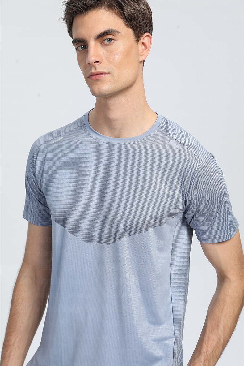 LU08 Men Yoga Outfit Gym T shirt Exercise Fitness Wear Sportwear Trainning Basketball Quick Dry Ice Silk Shirts Outdoor Tops Short Sleeve Elastic Brea
