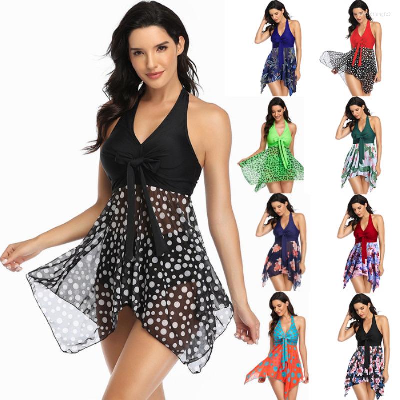 Women's Swimwear Summer 2023 Women's Swimsuit Mid-length Outdoor Sports Floral Printed Mesh Skirt Sexy Backless Beach Split Dress, Red wave point
Women's Swimwear Summer 2023 Women's Swimsuit Mid-length Outdoor Sports Floral Printed Mesh Skirt Sexy Backless Beach Split Dress, Red wave point