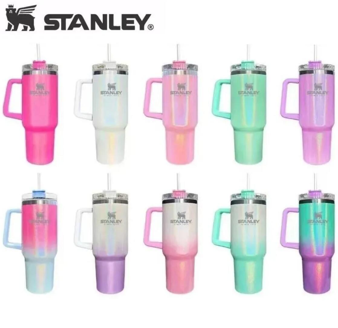 With Logo Stanley 40oz Mug Tumbler With Handle Insulated Gradient Glitter Tumblers Lids Straw Stainless Steel Coffee Termos Cup DHL Ship GJ0606, Multi-color
With Logo Stanley 40oz Mug Tumbler With Handle Insulated Gradient Glitter Tumblers Lids Straw Stainless Steel Coffee Termos Cup DHL Ship GJ0606, Multi-color