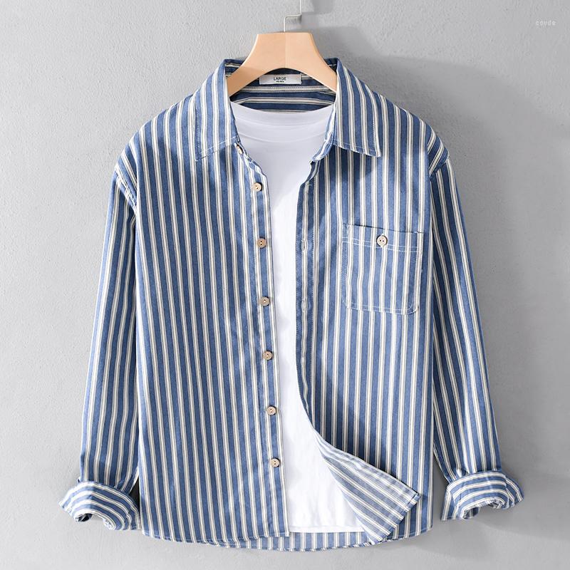 Men's Casual Shirts Designer Long-sleeve Cotton Striped Brand For Men Trend All-match Camisa Masculina Tops Clothing Drop, Light blue
Men's Casual Shirts Designer Long-sleeve Cotton Striped Brand For Men Trend All-match Camisa Masculina Tops Clothing Drop, Light blue