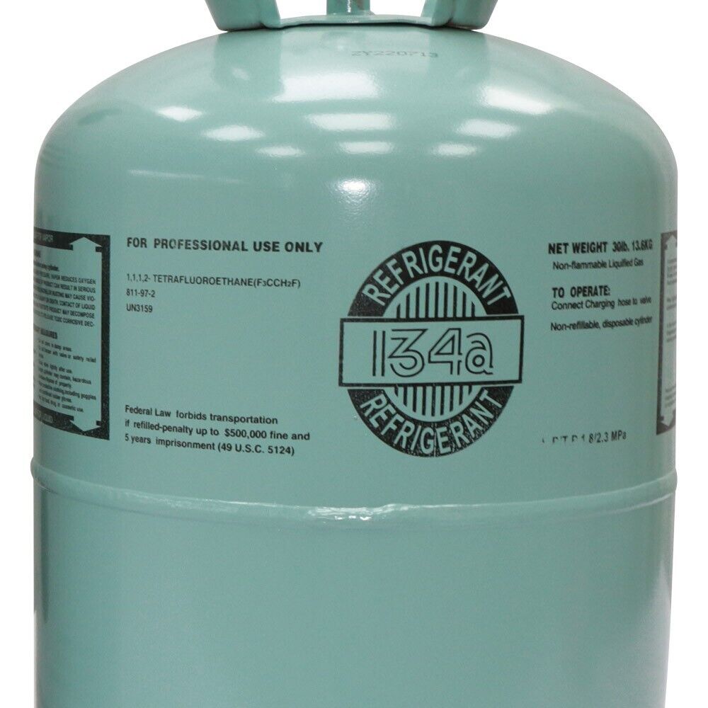 (In Stock) R134A Refrigerant Freon Steel Cylinder Packaging for Air Conditioners 30LB