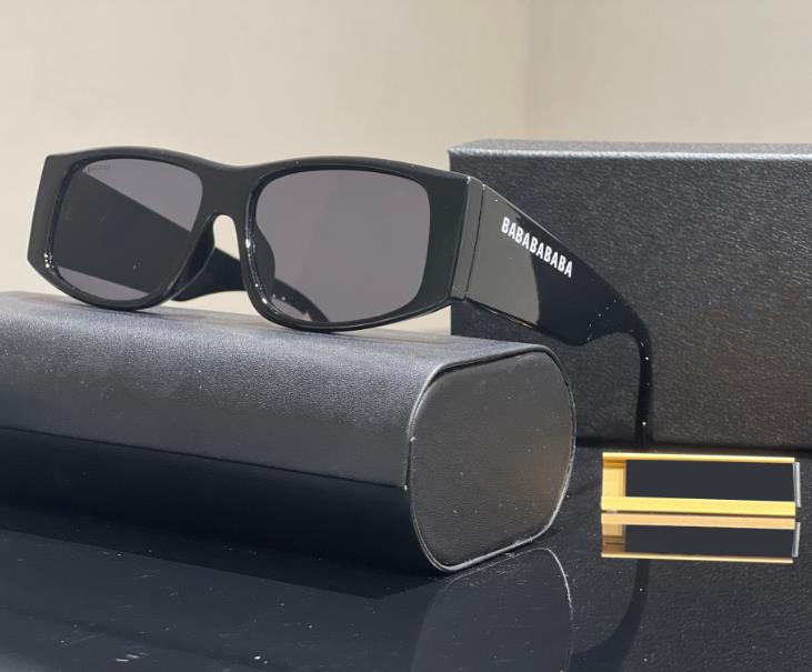 2023 Small Box Fashion Sunglasses Women's Metal Logo Bb Glasses Advanced Sense Sun Protection Sunshade Party Retro Personality Men's UV400 Sunglasses