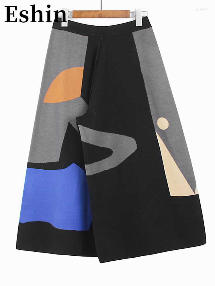Women's Pants Eshin 2023 Ankle-length Knitting Wide Leg Fashion Irregular Contrast Color Splicing Women Temperament All-match TH1634, Black
Women's Pants Eshin 2023 Ankle-length Knitting Wide Leg Fashion Irregular Contrast Color Splicing Women Temperament All-match TH1634, Black