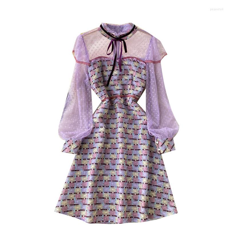 Casual Dresses 2023 Spring And Autumn Dress Round Neck Fashion Plaid Stitching Embroidery Lace Mesh Yarn Elegant, Picture color
Casual Dresses 2023 Spring And Autumn Dress Round Neck Fashion Plaid Stitching Embroidery Lace Mesh Yarn Elegant, Picture color