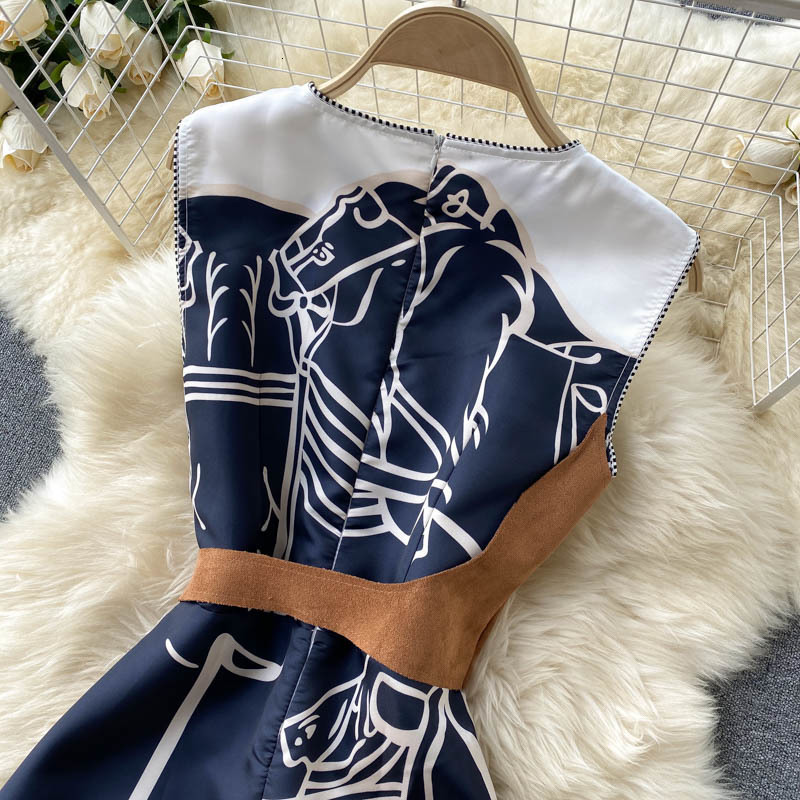 Basic Casual Dresses Fashion Women Dress Summer Sleeveless O-Neck Slim Bandage Long Dresses For Women Chic Sundresses 230608