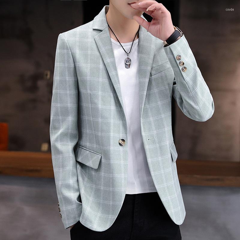 Men's Suits 2023 Men's Plaid Leisure Blazer Youth Autumn Trend Slim-Fitting, Gray
Men's Suits 2023 Men's Plaid Leisure Blazer Youth Autumn Trend Slim-Fitting, Gray