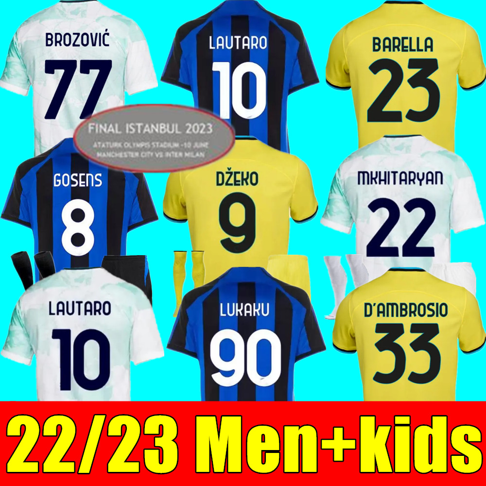 LUKAKU soccer jerseys 22 23 BARELLA VIDAL LAUTARO ERIKSEN INTERS DZEKO CORREA AWAY THIRD MILANS UNIFORMS TOPs football shirt 22 2023 men kids kit, Adult 3rd
LUKAKU soccer jerseys 22 23 BARELLA VIDAL LAUTARO ERIKSEN INTERS DZEKO CORREA AWAY THIRD MILANS UNIFORMS TOPs football shirt 22 2023 men kids kit, Adult 3rd