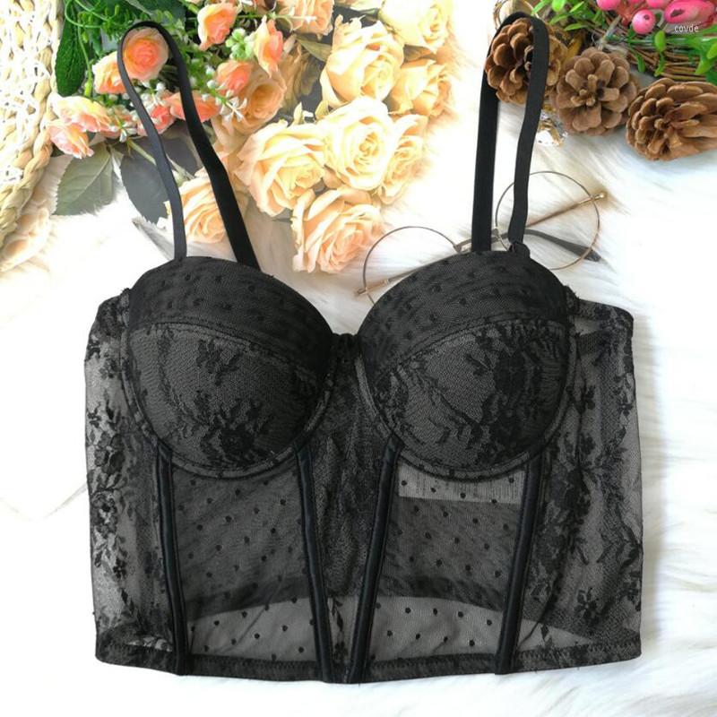 Women's Tanks Fashion Lace Embroidered Camisole Underwear Women Sexy Mesh Perspective Thin Bustier Corset Female Nightclub Bra Brassiere, Beige
Women's Tanks Fashion Lace Embroidered Camisole Underwear Women Sexy Mesh Perspective Thin Bustier Corset Female Nightclub Bra Brassiere, Beige
