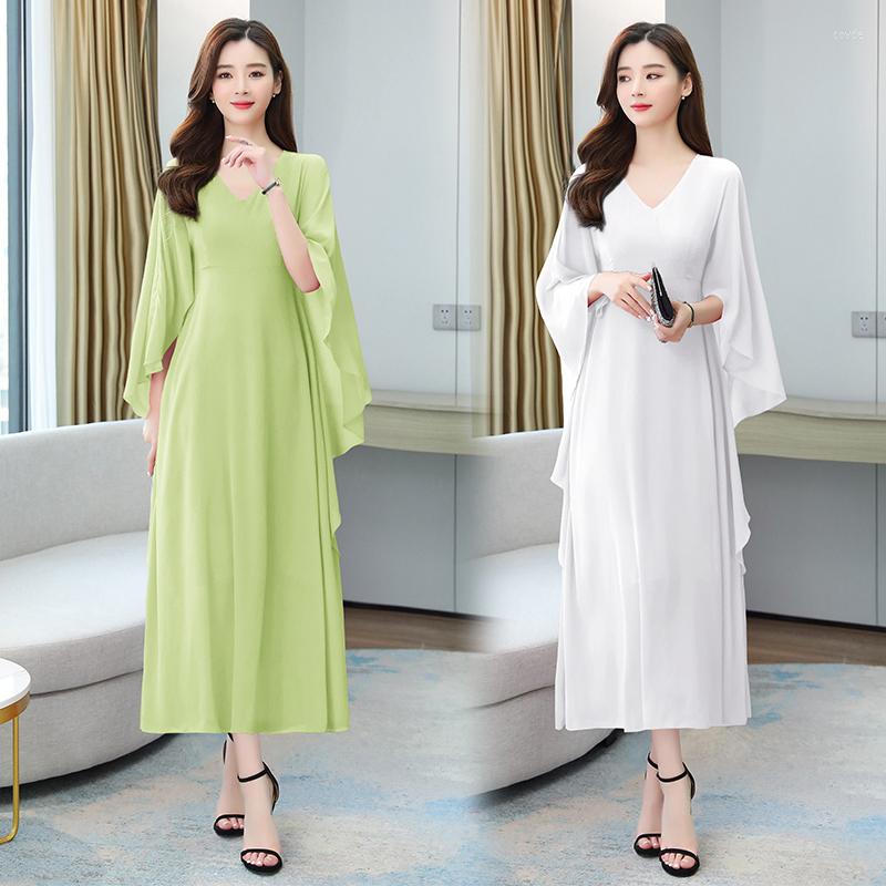 Casual Dresses V Neck Ruffle Sleeve Maxi Dress Women Summer Beach Boho Elegant Office Ladies Red Green Blue Purple White Plus Size
Casual Dresses V Neck Ruffle Sleeve Maxi Dress Women Summer Beach Boho Elegant Office Ladies Red Green Blue Purple White Plus Size