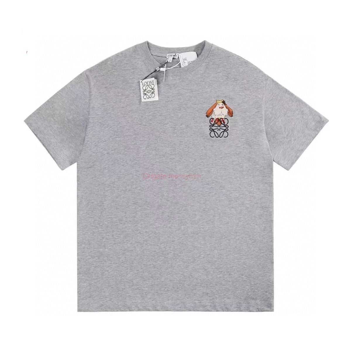 Designer Fashion Clothing Tees Tshirts Loewe the Correct Version of the Trendy Brand Pure Cotton Puppy Embroidery for Men and Womens Couples Round Neck Short Sleeved, White
Designer Fashion Clothing Tees Tshirts Loewe the Correct Version of the Trendy Brand Pure Cotton Puppy Embroidery for Men and Womens Couples Round Neck Short Sleeved, White