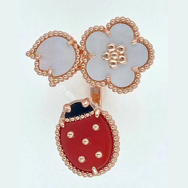 natural agate shell ring for women clover charm ring ladybug four leaf flowers
natural agate shell ring for women clover charm ring ladybug four leaf flowers