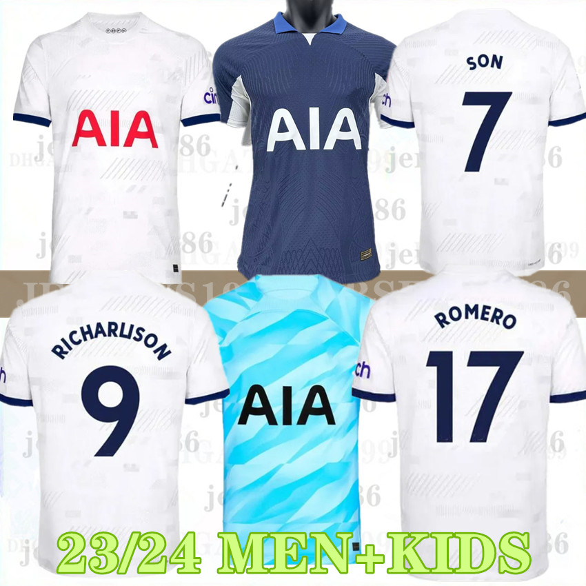 22 23 24 ROMERO KANE SON KULUSEVSKI PERISIC Soccer Jerseys HOJBJERG 2023 2024 LUCAS DELE Tottenham Football kit shirt BRYAN Fans Player version Men kids suit S 4XL 999, 23-24 home suit
22 23 24 ROMERO KANE SON KULUSEVSKI PERISIC Soccer Jerseys HOJBJERG 2023 2024 LUCAS DELE Tottenham Football kit shirt BRYAN Fans Player version Men kids suit S 4XL 999, 23-24 home suit