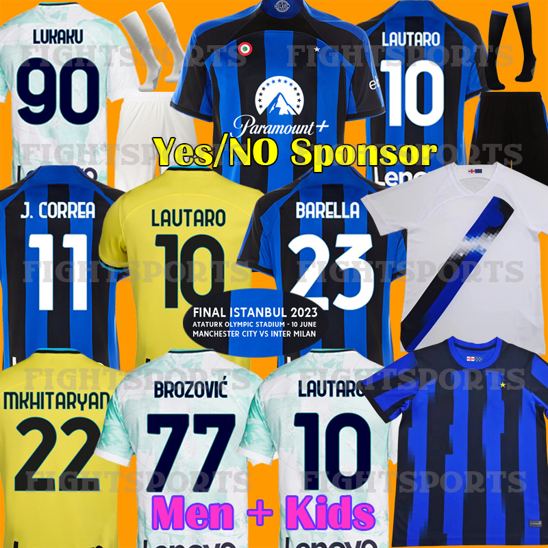 23 24 INTER LUKAKU soccer jersey BARELLA INTERS DZEKO MILANS LAUTARO VIDAL J. CORREA 2023 football shirt CALHANOGLU GAGLIARDINI Men kit 3rd Kids equpment, Away
23 24 INTER LUKAKU soccer jersey BARELLA INTERS DZEKO MILANS LAUTARO VIDAL J. CORREA 2023 football shirt CALHANOGLU GAGLIARDINI Men kit 3rd Kids equpment, Away