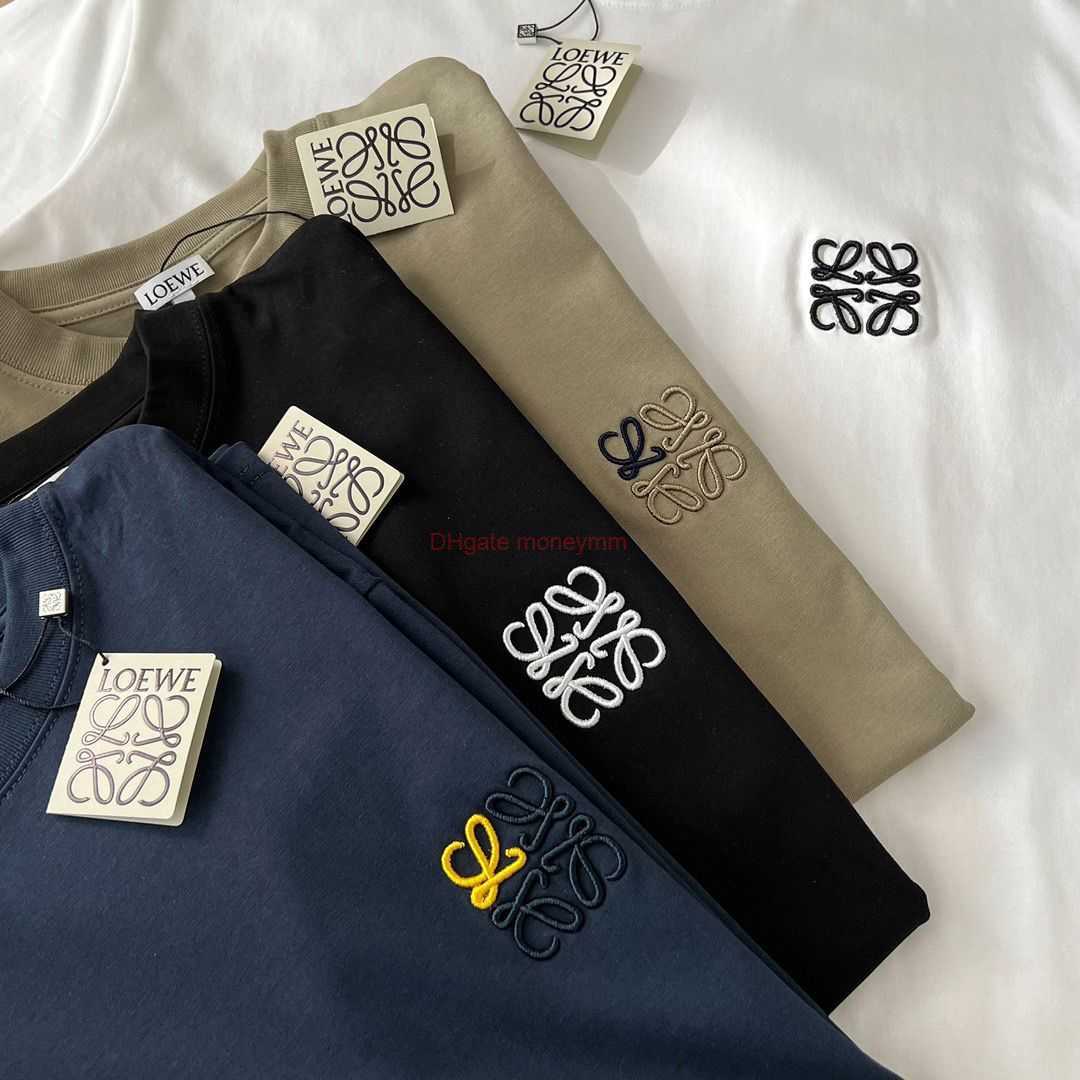 Designer Fashion Clothing Tees Tshirts Loewe Loe Wheat Ear Embroidery Four Color Pure Cotton Tshirt High Quality 260g Small Embroidery for Men and Women Luxury Casua, Black
Designer Fashion Clothing Tees Tshirts Loewe Loe Wheat Ear Embroidery Four Color Pure Cotton Tshirt High Quality 260g Small Embroidery for Men and Women Luxury Casua, Black