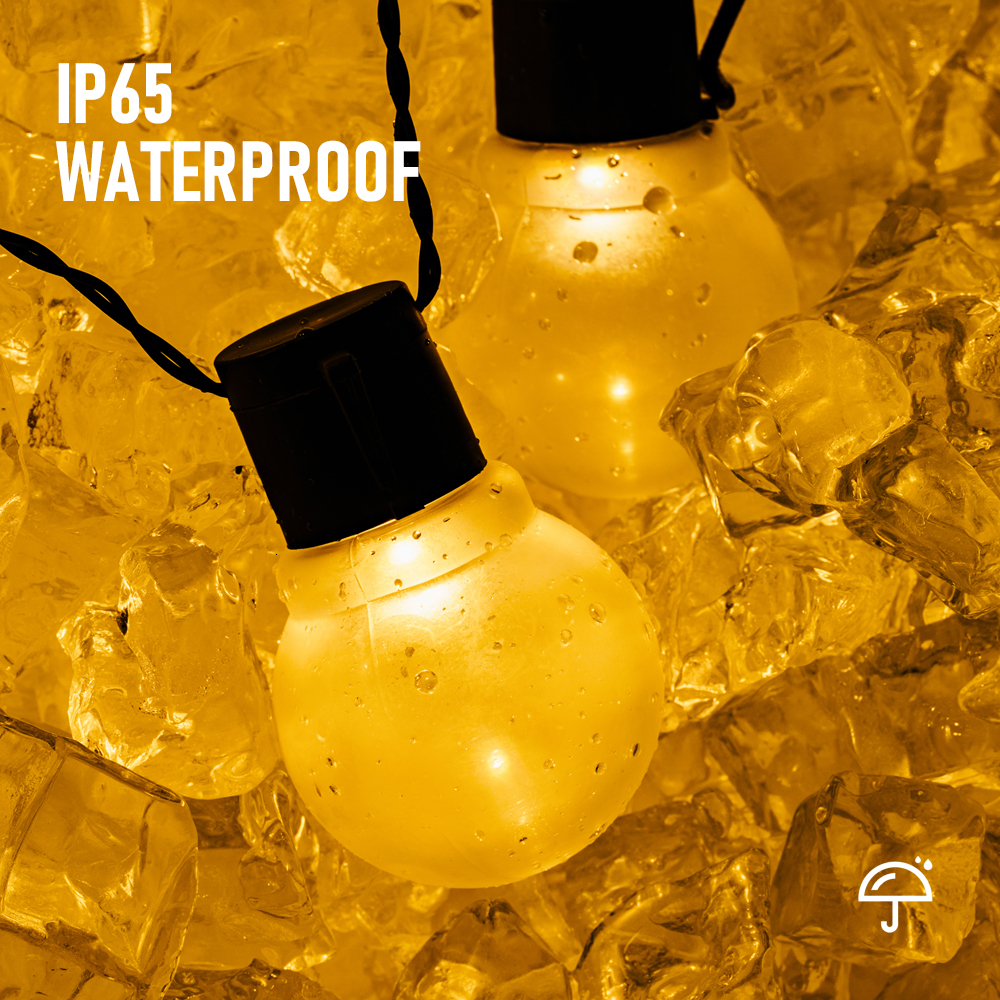 Garden Decorations LED Solar Light Outdoor Garland Street G50 Bulb String As Christmas Decoration Lamp For Indoor Holiday Lighting 230609