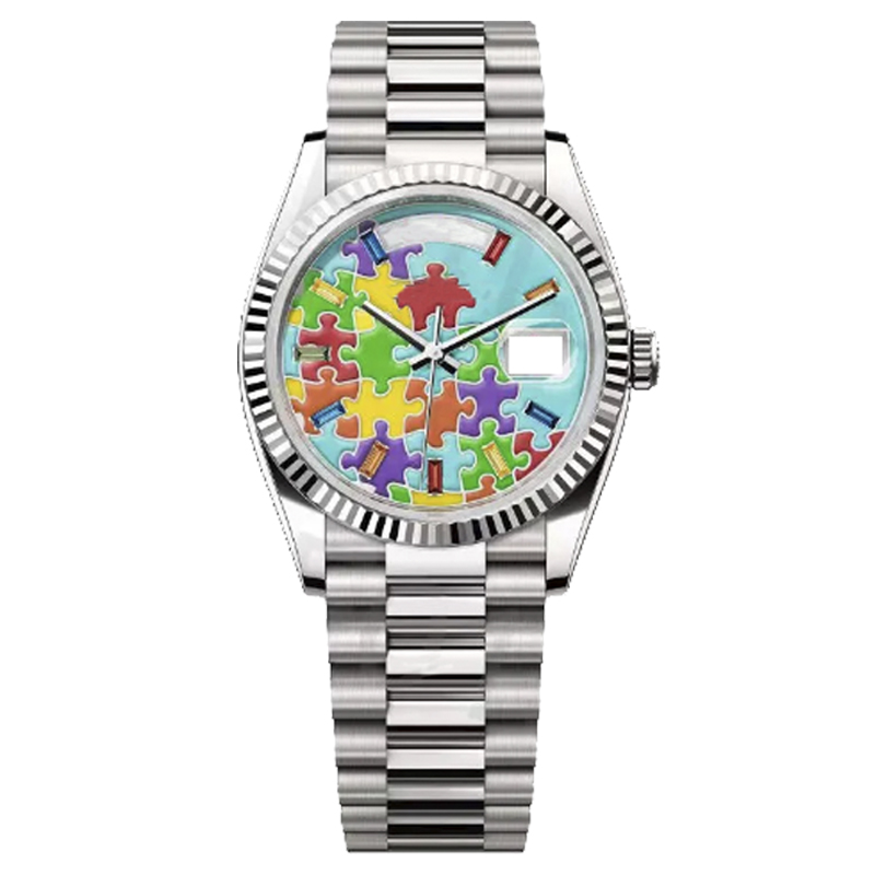 Luxury Mens watch aaa high quality designer Puzzle daydate watches 2813 Automatic Mechanical 41MM 904L Steel Band Waterproof 36MM Classic Womens Wristwatches, D2
Luxury Mens watch aaa high quality designer Puzzle daydate watches 2813 Automatic Mechanical 41MM 904L Steel Band Waterproof 36MM Classic Womens Wristwatches, D2