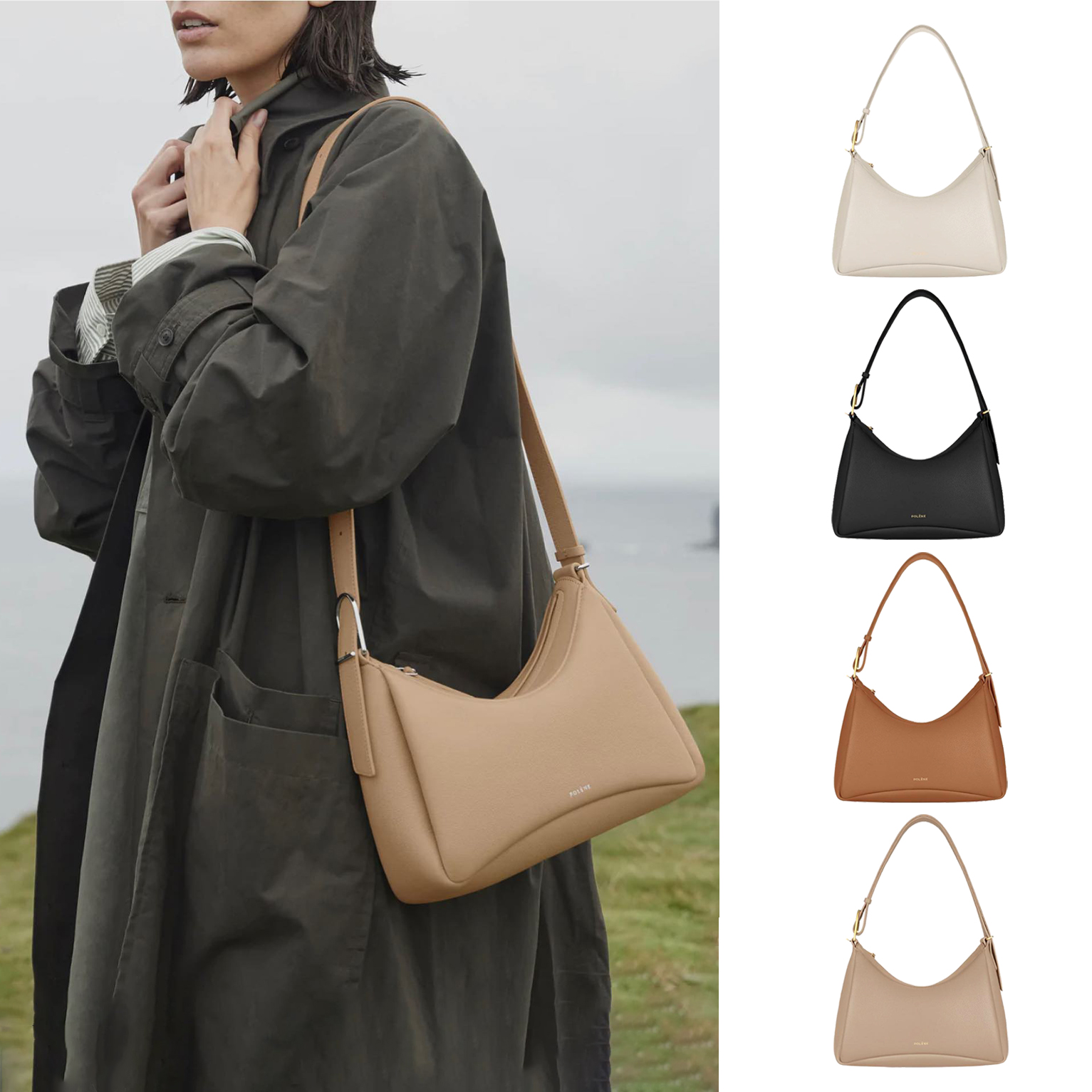Polene Numero dix half moon underarm Clutch Bag Womens mens Luxury designer Saddle Genuine Leather Suspender bag Cross Body toiletry Totes Evening Shoulder Bags, Brown
Polene Numero dix half moon underarm Clutch Bag Womens mens Luxury designer Saddle Genuine Leather Suspender bag Cross Body toiletry Totes Evening Shoulder Bags, Brown