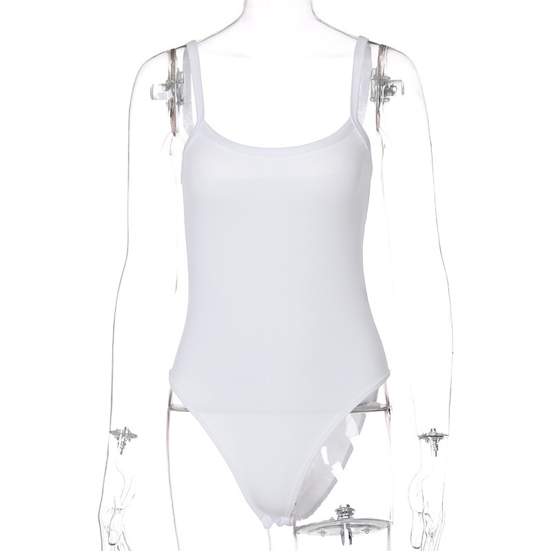 Womens Jumpsuits Rompers Strap Solid Bodycon Sexy Body Casual Basic White Summer Bodysuit Women Tops Sleeveless Sheer Bodysuits Jumpsuit Slim 230609