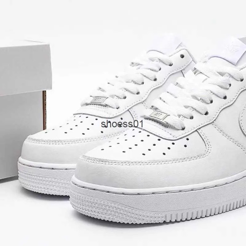 Top quality versions Air Pure White Classic Low Top Small White Shoes for Men High Top Wheat AF1 Macaron Shoes for Women
