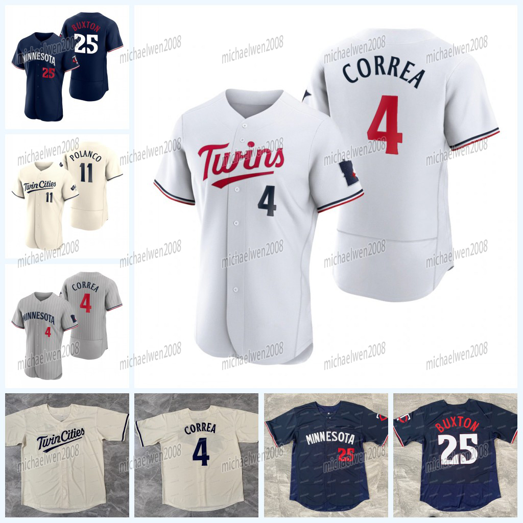 4 Carlos Correa Twins Jersey Byron Buxton Royce Lewis Michael A. Taylor Joe Ryan Kyle Farmer Jorge Polanco Max Kepler Willi Castro Jhoan Duran Alex Kirilloff Minnesota, Women cool base
4 Carlos Correa Twins Jersey Byron Buxton Royce Lewis Michael A. Taylor Joe Ryan Kyle Farmer Jorge Polanco Max Kepler Willi Castro Jhoan Duran Alex Kirilloff Minnesota, Women cool base