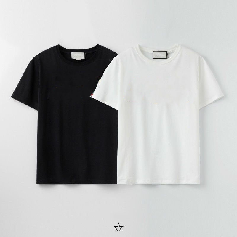 Summer simple T-shirt tide brand high-end design short sleeve men's and women's couples wear top crewneck printed short sleeve T-shirt, Multi
Summer simple T-shirt tide brand high-end design short sleeve men's and women's couples wear top crewneck printed short sleeve T-shirt, Multi