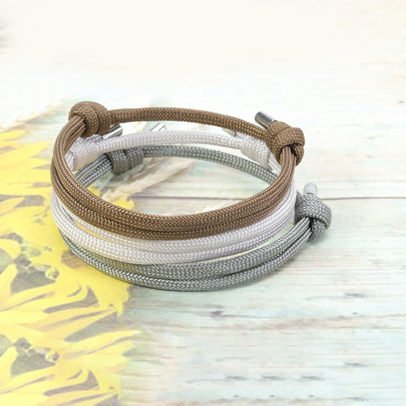 Sports Style Colorful Adjustable Paracord Bracelet for Men Women