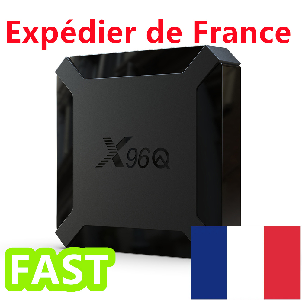 France oversea warehouse X96Q android 10 tv box allwinner h313 quad core 4k 1gb 8gb 2gb 16gb 2.4ghz wifi 100m lan