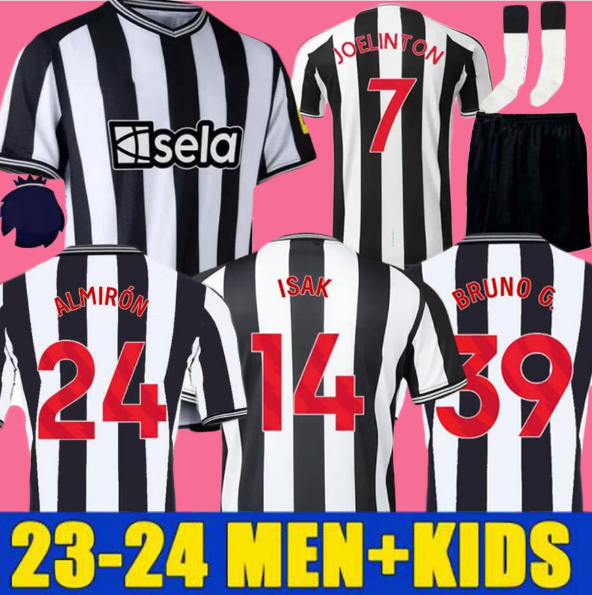 Newcastle BRUNO G. 2023 2024 Soccer Jerseys ISAK NUFC home JOELINTON TRIPPIER KITS 22 23 24 Football Shirt MAXIMIN top Men Kids sets ALMIRON WILSON Fans players BOTMAN, 130th short sleeve
Newcastle BRUNO G. 2023 2024 Soccer Jerseys ISAK NUFC home JOELINTON TRIPPIER KITS 22 23 24 Football Shirt MAXIMIN top Men Kids sets ALMIRON WILSON Fans players BOTMAN, 130th short sleeve