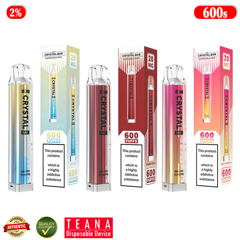 Authentic SKI Crystal Bar 600 Puffs E Cigarette Kit 2% Disposable Vapes Prefilled 2.6ml Pods Carts 500mAh Battery Mesh Coil Vape Pen Device, Mixed flavrs
Authentic SKI Crystal Bar 600 Puffs E Cigarette Kit 2% Disposable Vapes Prefilled 2.6ml Pods Carts 500mAh Battery Mesh Coil Vape Pen Device, Mixed flavrs