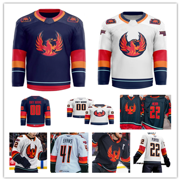 Coachella Valley Firebirds Hockey Jersey Max McCormick Kole Lind Tye Kartye Cameron Hughes Brogan Rafferty Jesper Froden Ryker Evans Andrew Poturalski John Hayden