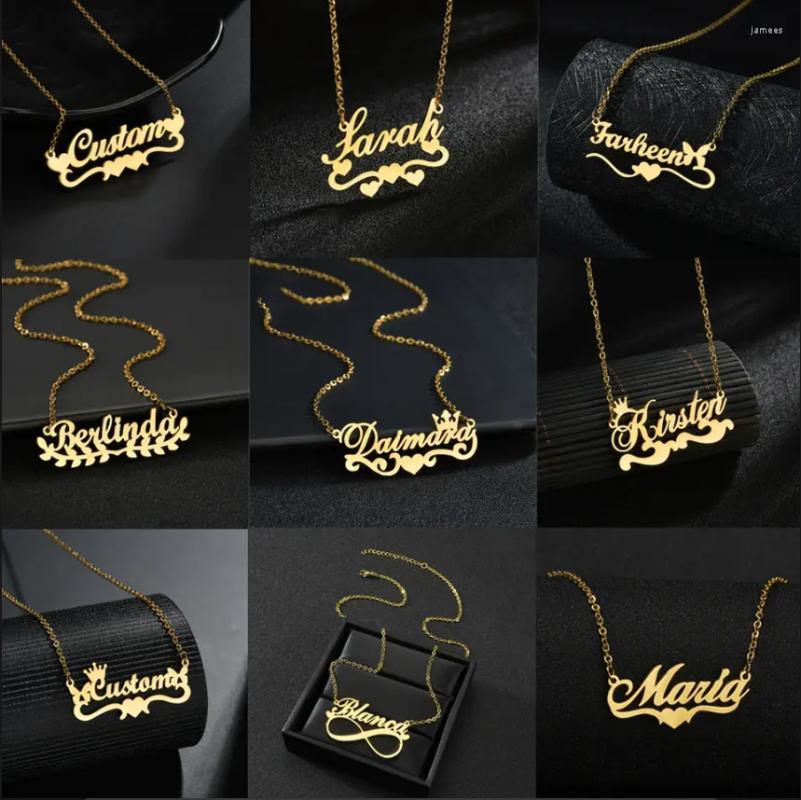 Pendant Necklaces Drop Multitudinous Custom Name Necklace 18k Gold Plated Stainless Steel Personalised
Pendant Necklaces Drop Multitudinous Custom Name Necklace 18k Gold Plated Stainless Steel Personalised