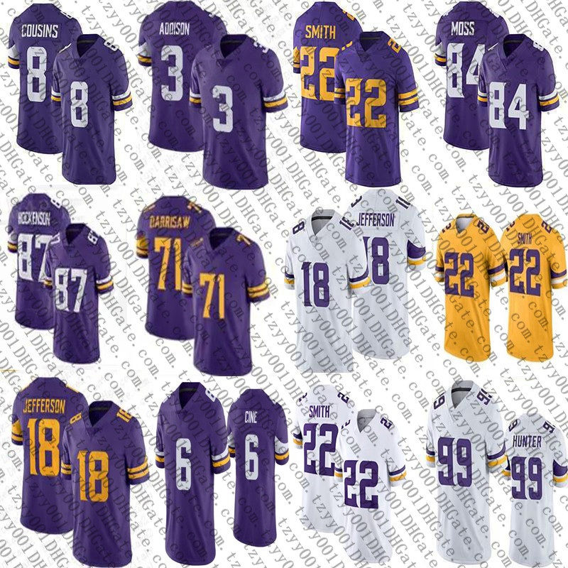 Custom TJ Hockenson Justin Jefferson 3 Addison Football Jerseys KJ Osborn ZaDarius Harrison Smith Danielle Hunter Kirk Cousins Randy Moss Lewis Cine Byron Murphy Jr, Mens
Custom TJ Hockenson Justin Jefferson 3 Addison Football Jerseys KJ Osborn ZaDarius Harrison Smith Danielle Hunter Kirk Cousins Randy Moss Lewis Cine Byron Murphy Jr, Mens