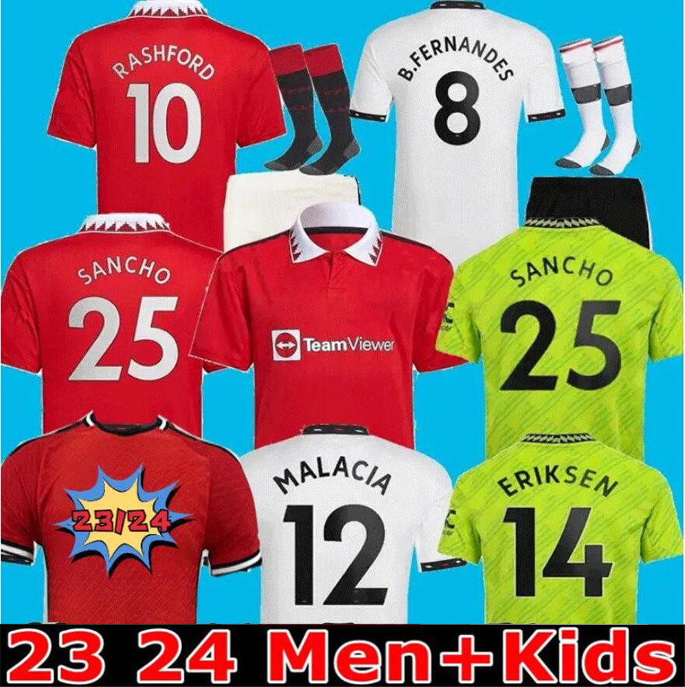23 24 SANCHO mens soccer jerseys Fans Player ANTONY ERIKSEN B.FERNANDES RASHFORD football shirt 2023 2024 CASEMIRO Elanga VARANE MAGUIRE MARTINEZ men kids jersey kit 
23 24 SANCHO mens soccer jerseys Fans Player ANTONY ERIKSEN B.FERNANDES RASHFORD football shirt 2023 2024 CASEMIRO Elanga VARANE MAGUIRE MARTINEZ men kids jersey kit
