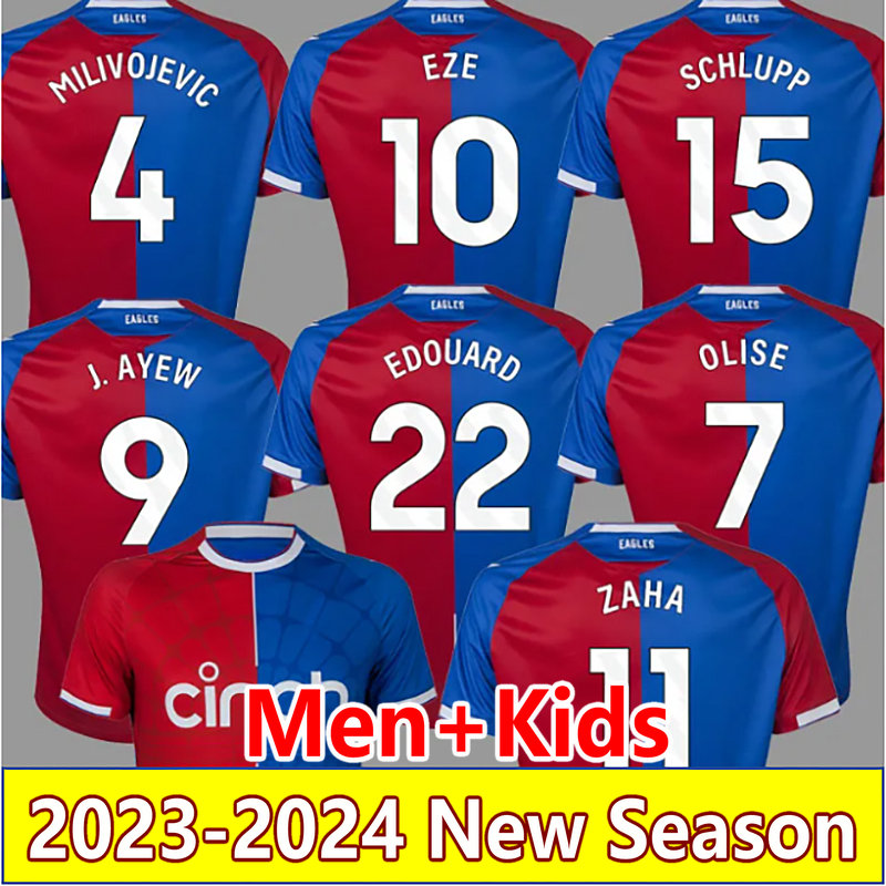 23 24 ZAHA EDOUARD Soccer Jerseys MILIVOJEVIC SCHLUPP MATETA J.AYEW EZE Home Away 3rd OLISE McARTHUR Football Shirt 2023 2024 SAMBI DOUCOURE AHAMADA maillots de futol, 22-23 away +patch
23 24 ZAHA EDOUARD Soccer Jerseys MILIVOJEVIC SCHLUPP MATETA J.AYEW EZE Home Away 3rd OLISE McARTHUR Football Shirt 2023 2024 SAMBI DOUCOURE AHAMADA maillots de futol, 22-23 away +patch