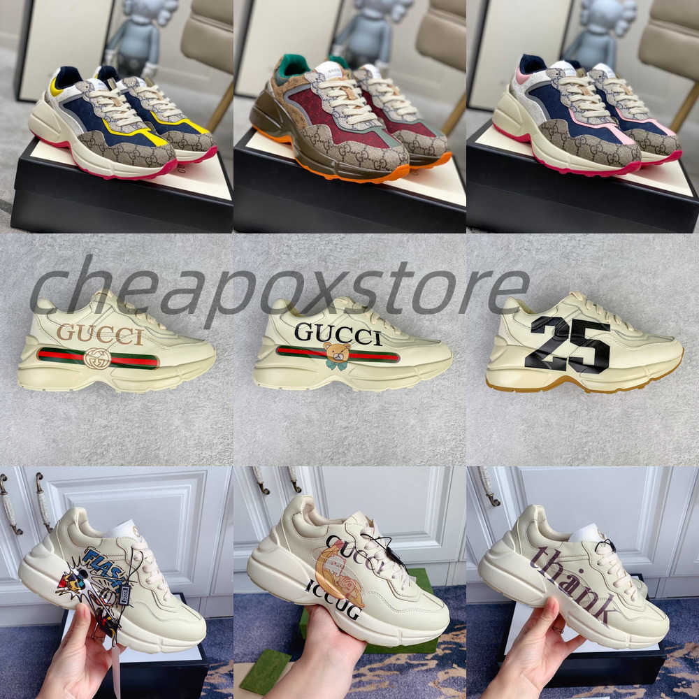 Designer Sneakers Casual Shoes Men Women Platform old daddy shoe mens Vintage Logo Chunky canvas Leather Gucci Guccis printed trainers, Colour11
Designer Sneakers Casual Shoes Men Women Platform old daddy shoe mens Vintage Logo Chunky canvas Leather Gucci Guccis printed trainers, Colour11