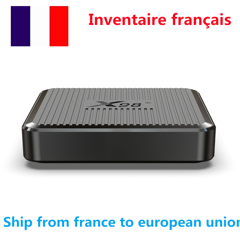 france has stock X98Q TV Box Android 11 OS 2.4G/5G Dual Band WIFI OTT Smart 2GB 16GB S905W2 Wifi Media Play 4K 100M LAN
