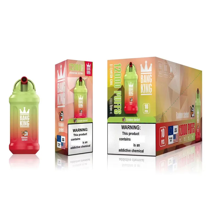 original bang king 12000 puffs vape disposable e cigarettes puff 12k 650mah rechargeable battery 25ml prefilled carts bar 0% 2% 3% 5% randm tornado 10k 9000 puffbar 10000
original bang king 12000 puffs vape disposable e cigarettes puff 12k 650mah rechargeable battery 25ml prefilled carts bar 0% 2% 3% 5% randm tornado 10k 9000 puffbar 10000
