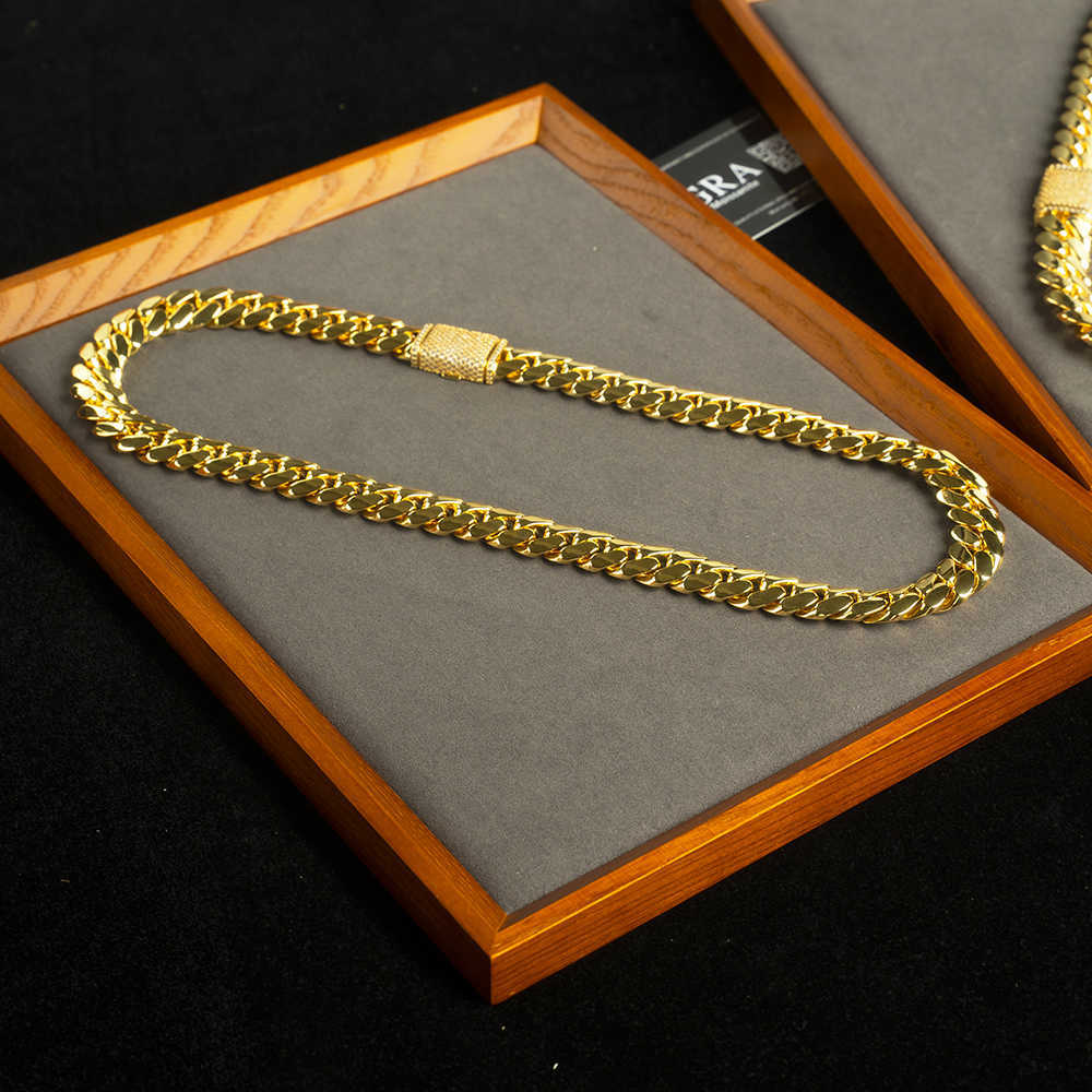 Wholesale Choker 18k Custom Cuban Link 24k Gold Cuban Miami Chain 20mm Miami Cuban