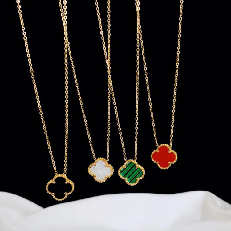 8color Fashional Women Luxury Designer Necklace Fashion Flowers Four-leaf Clover Cleef Pendant Necklace 18K Gold Necklaces Jewelry
8color Fashional Women Luxury Designer Necklace Fashion Flowers Four-leaf Clover Cleef Pendant Necklace 18K Gold Necklaces Jewelry