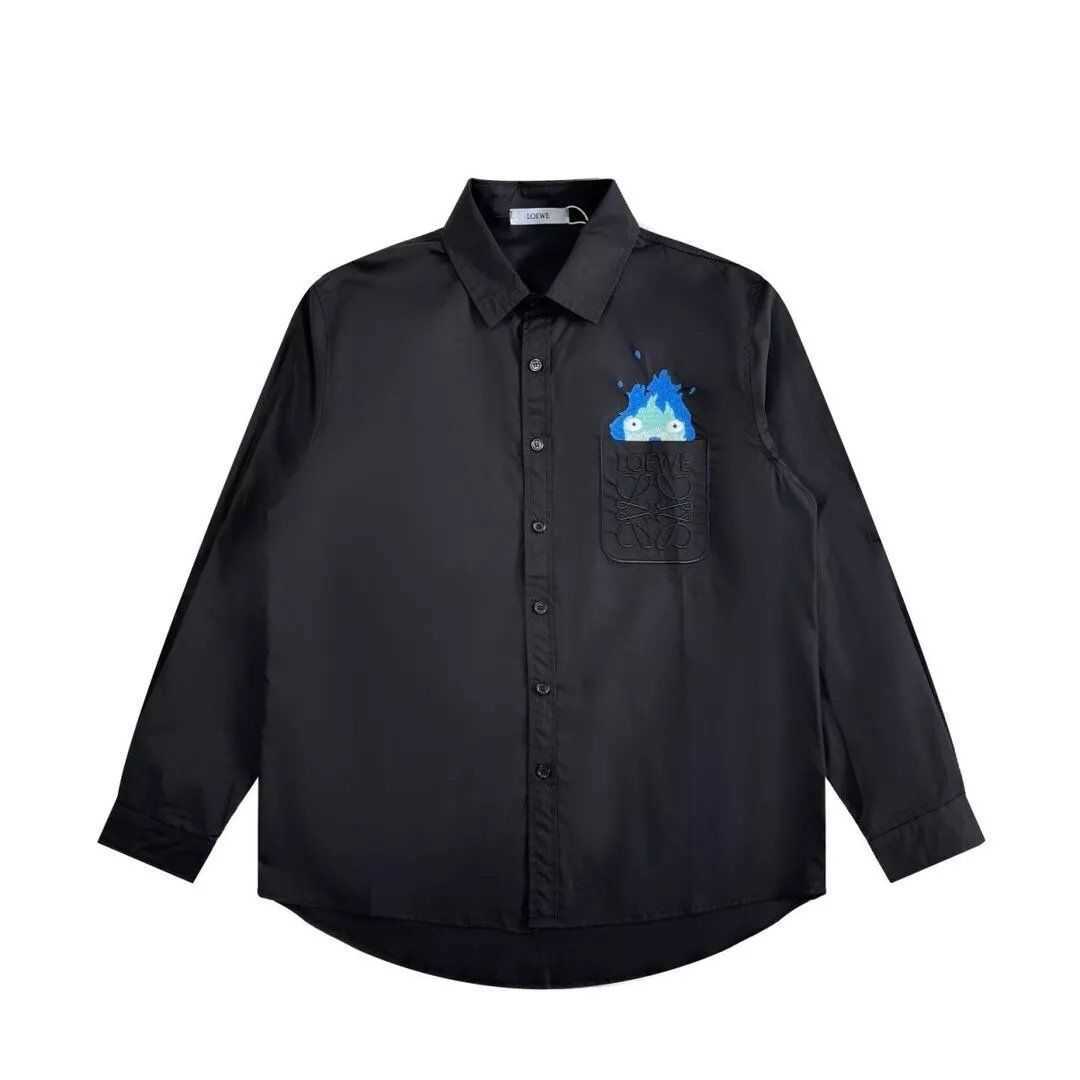 Designer Fashion Clothing Mens Casual Shirts Loewe 2023ss har Mobile Castle Flame Embroidery Shirt Wearing Handsome Network Red Vintage Short Long Sleeve Streetwe, Shipping fee
Designer Fashion Clothing Mens Casual Shirts Loewe 2023ss har Mobile Castle Flame Embroidery Shirt Wearing Handsome Network Red Vintage Short Long Sleeve Streetwe, Shipping fee