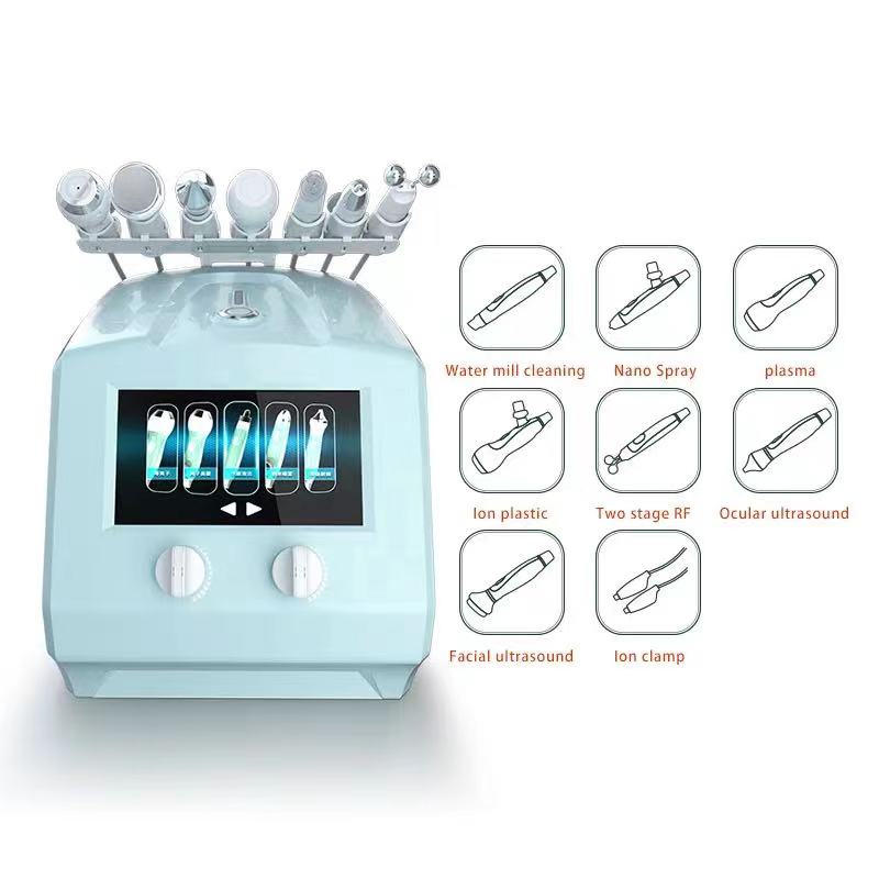 8 in 1 Ultrasonic Dermabrasion Hydra Beauty Machine Water Oxygen Plasma Device Skin Cleaning For Beauty Salon SPA