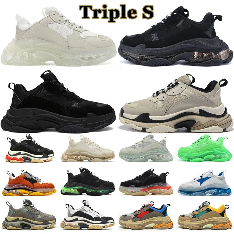 Triple S Designers Casual Shoes Sneakers Clear Sole Platform Large Increasing Black White Red Neon Green Crystal Sports Fashion Men Women Womens Paris 17Fw Old Dad, 29
Triple S Designers Casual Shoes Sneakers Clear Sole Platform Large Increasing Black White Red Neon Green Crystal Sports Fashion Men Women Womens Paris 17Fw Old Dad, 29