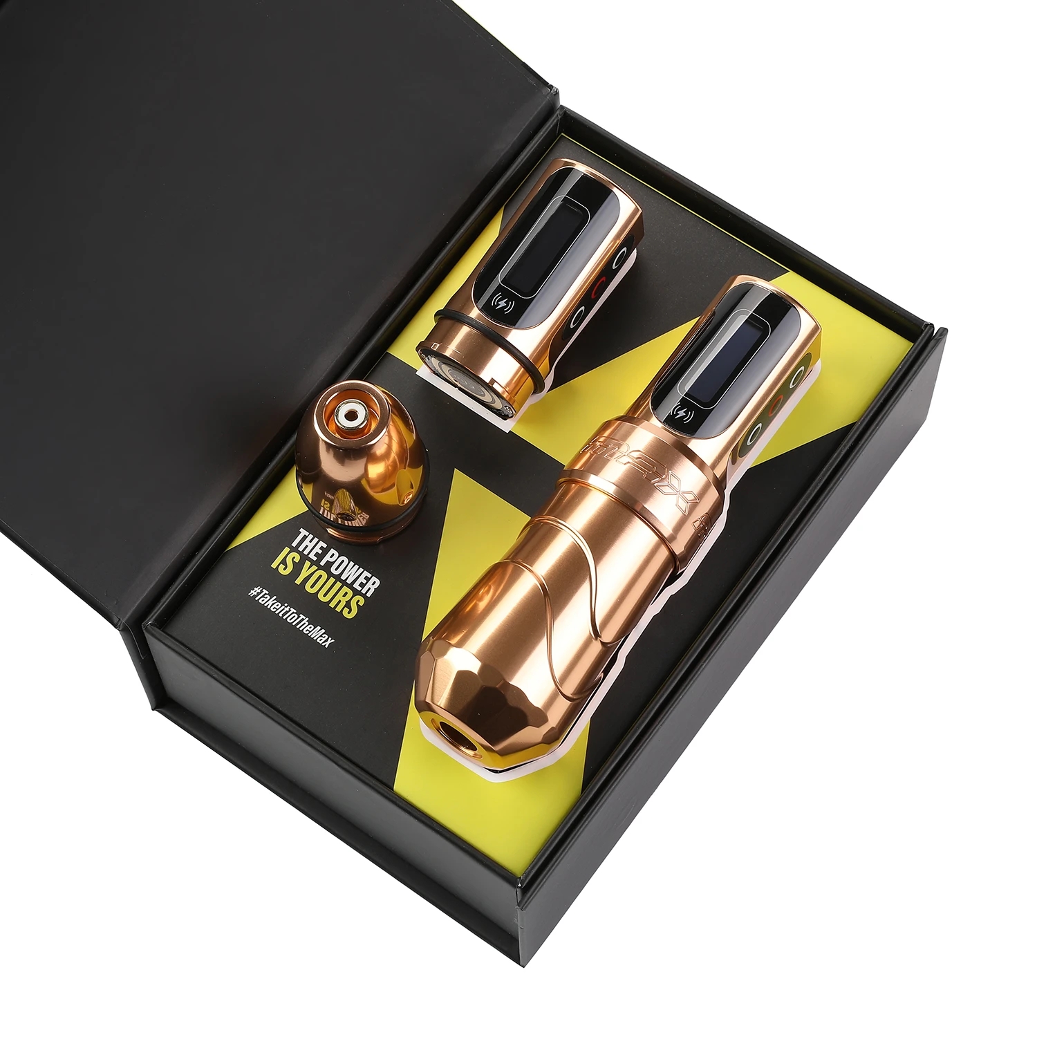 New MAX Wireless Tattoo Machine Kit High Quality Coreless Motor 2400mAh Dual Battery Tattoo Rotary Pen Gun For Tattoo Artist